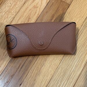 Ray-Ban Tan Leather Eyewear Case